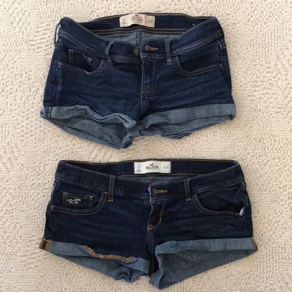 TOP PAIR ONLY Hollister Jean denim short shorts- top pair only!